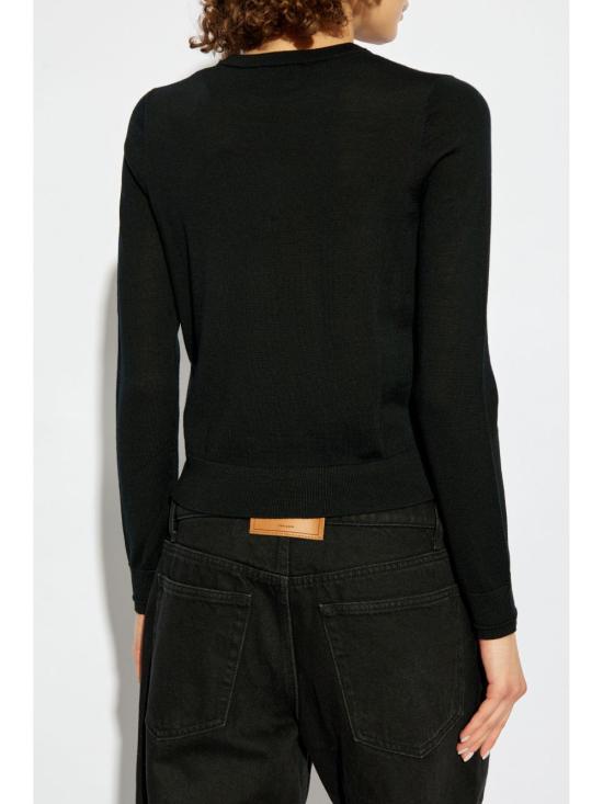 26SS 디젤 M 알리네사 컷아웃 로고 울 점퍼 A17498 0DCCH9XX Black - DIESEL