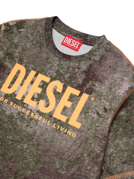 26SS [키즈] 디젤 티셔츠 J02592KYA0A K511 Green - DIESEL