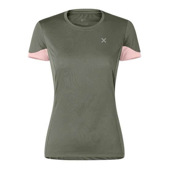 25SS 몬츄라 반팔 티셔츠 MTGN22W4901 VERDE SALVIA LIGHT ROSE DOM