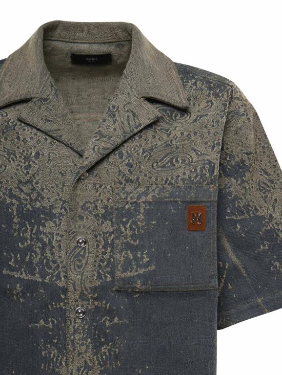 26SS 아미리 반팔 셔츠 AMTOSH1023 767 Tarnished Indigo - AMIRI