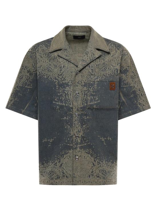 26SS 아미리 반팔 셔츠 AMTOSH1023 767 Tarnished Indigo