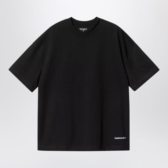 26SS 칼하트 WIP 숏슬리브 링크 스크립트 티셔츠 I031373CO Black