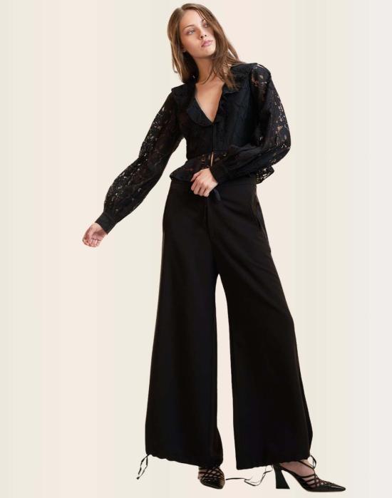  신시아 로리 블라우스 신시아 로울리 베로나 레이스  블랙 - CYNTHIA ROWLEY