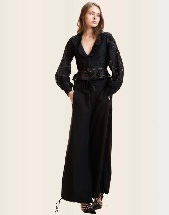  신시아 로리 블라우스 신시아 로울리 베로나 레이스  블랙 - CYNTHIA ROWLEY