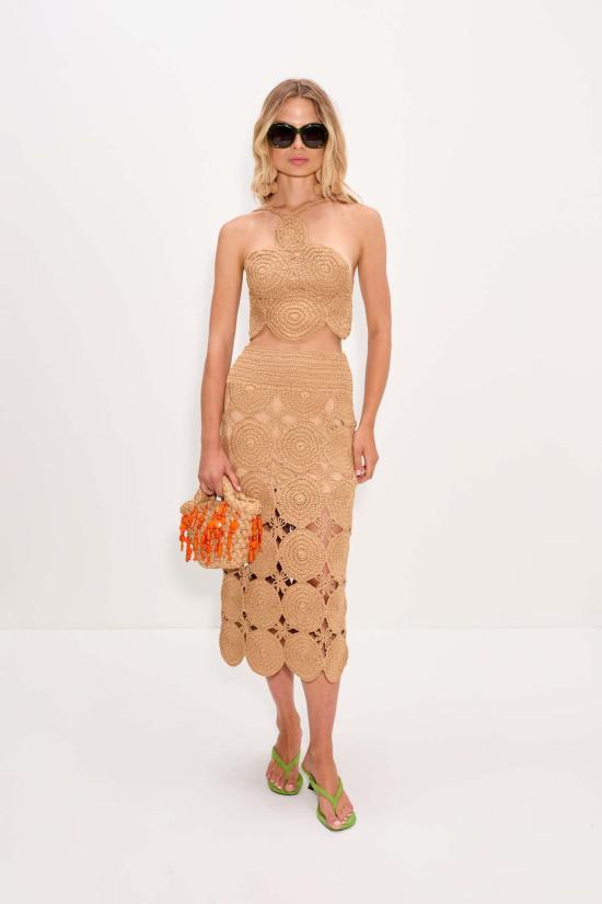  사이먼밀러 미디 스커트 사이먼 밀러 비프 비프  내추럴 - SIMONMILLER