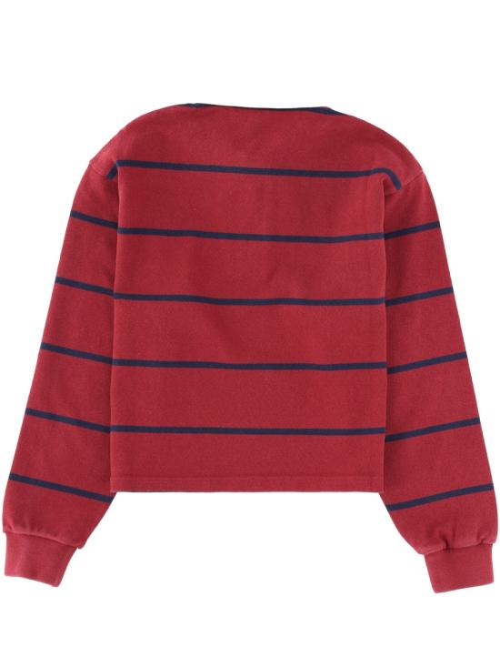 25FW 스포티앤리치 폴로 티셔츠 ST00862300RE40 MERLOT WHITE DARKNAVY MULTICOLOUR - SPORTY & RICH