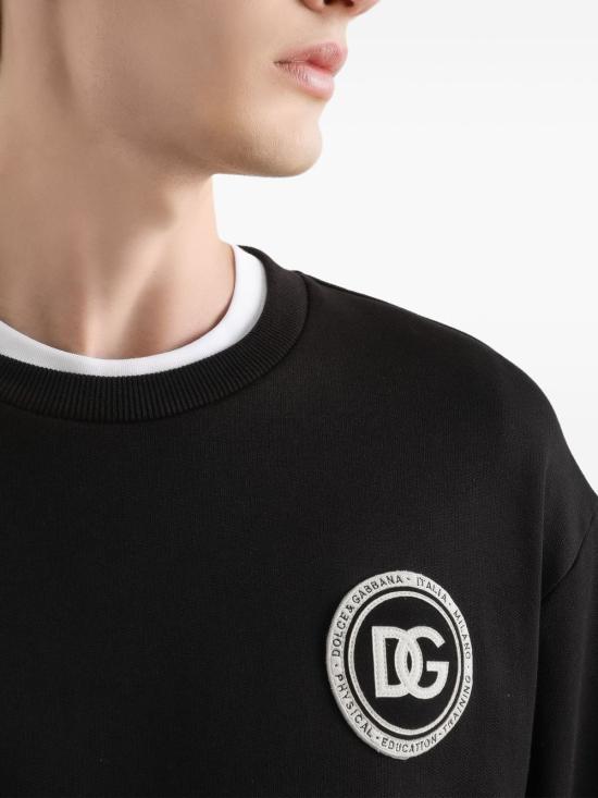 26SS 돌체앤가바나 긴팔 티셔츠 G9AHSZG7PZG N0000 Black - DOLCE & GABBANA