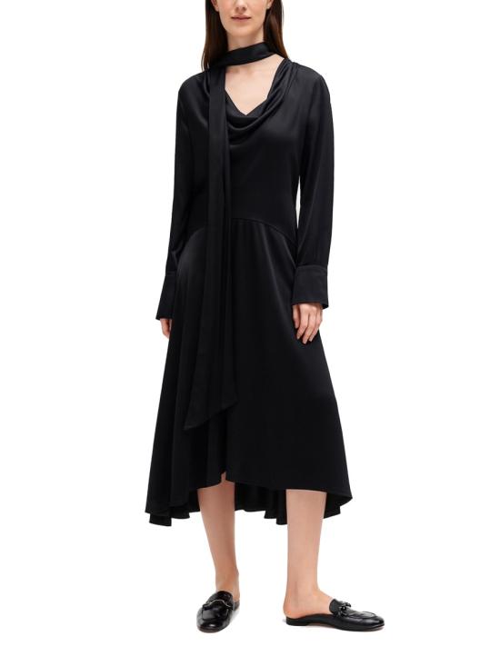 25FW 가니 미디 원피스 W0860 099 BLACK - GANNI