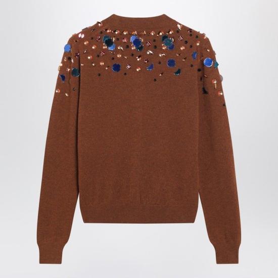 26SS 펜디 스웨터 FZE543 AUZWF1T6K BROWN - FENDI