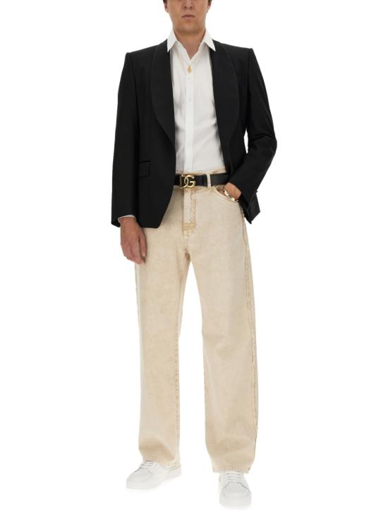 26FW 돌체앤가바나 스트레치 포플린 골드티 G5EJ0T GG826W0800 WHITE - DOLCE & GABBANA