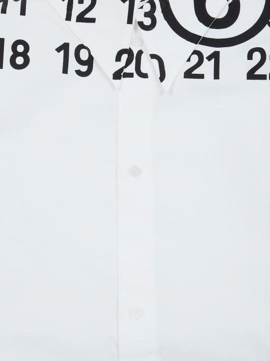 26SS [키즈] MM6 메종마르지엘라 셔츠 M60943 MM014 M6100 BIANCO - MM6 MAISON MARGIELA