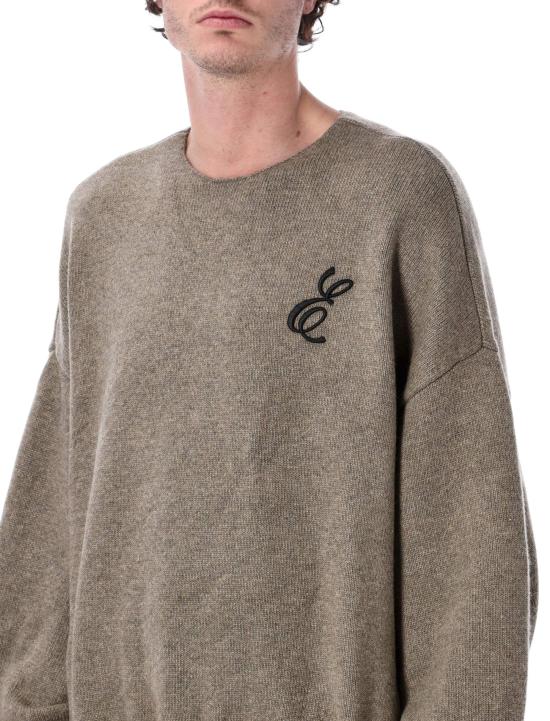 25FW 피어오브갓 엠브로이더드 와플 크루넥 스웨터 192HO254332F HH HOMESTEAD HEATHER - FEAR OF GOD