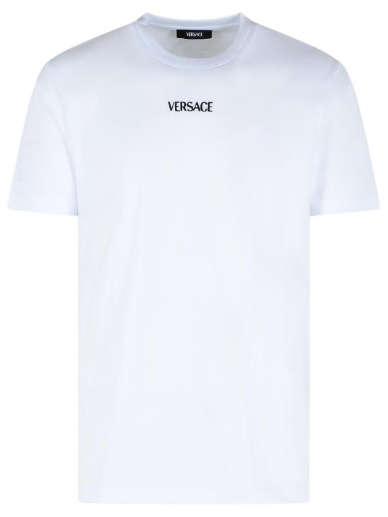 26SS 베르사체 폴로 티셔츠 1013944 1A164551W000 White