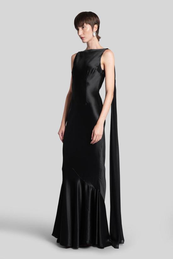 25FW 레트로페테 롱 원피스 428941 FW24 10120 Black - RETROFETE