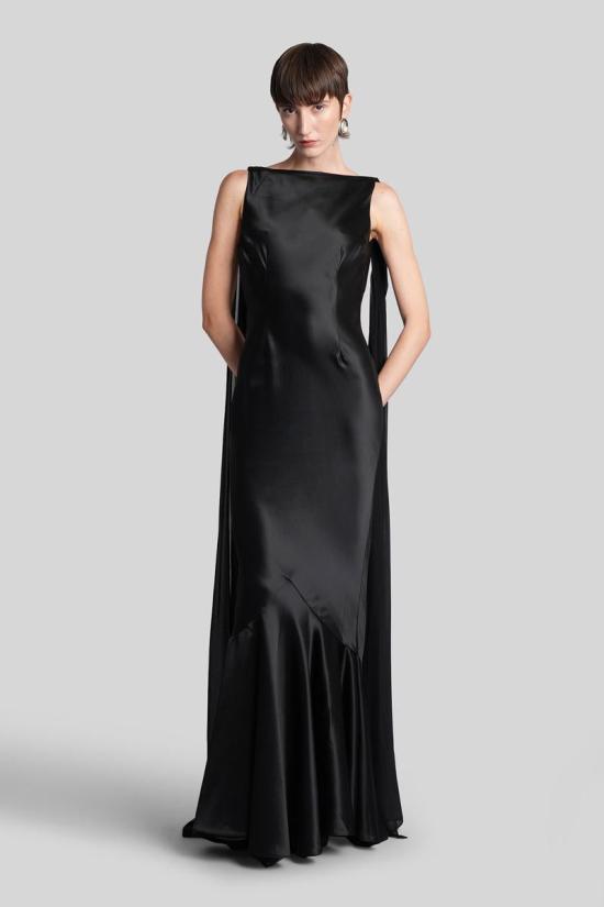 25FW 레트로페테 롱 원피스 428941 FW24 10120 Black