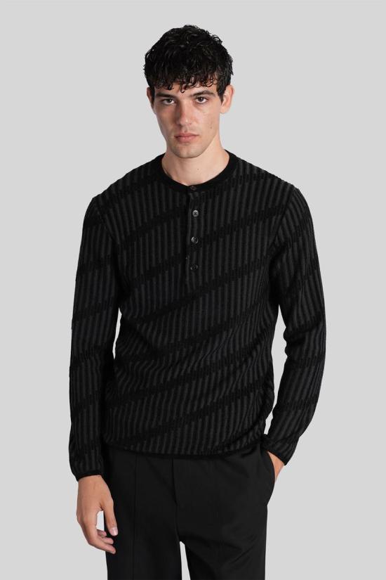 25FW 엠포리오 아르마니 스웨터 424963 EM003517AF19553 Black