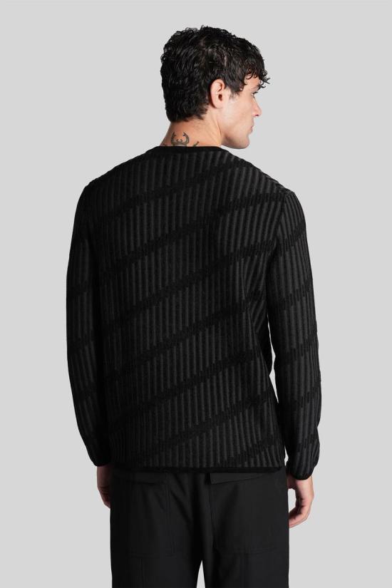 25FW 엠포리오 아르마니 스웨터 424963 EM003517AF19553 Black - EMPORIO ARMANI