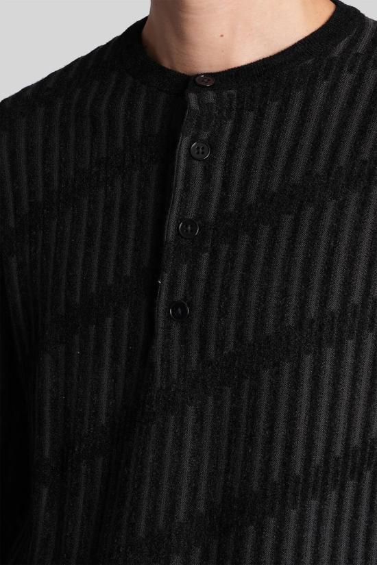 25FW 엠포리오 아르마니 스웨터 424963 EM003517AF19553 Black - EMPORIO ARMANI