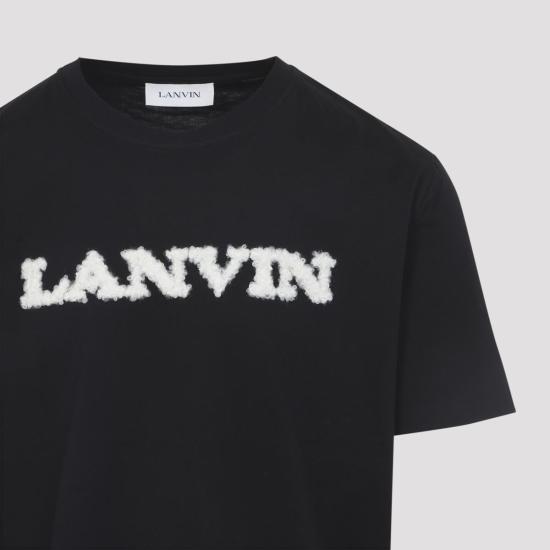 25FW 랑방 반팔 티셔츠 RMTS0012J303H25 10 Black - LANVIN