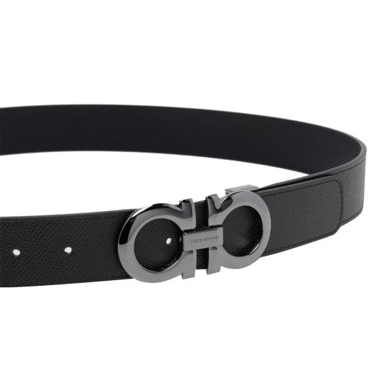 26SS 살바토레 페라가모 가죽 벨트 689112675542TESTA DI MORO BROWN - SALVATORE FERRAGAMO