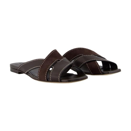 26SS 토즈 레더 크로스 스트랩 샌들 XXW99L0JY50V1SS808 BROWN - TODS