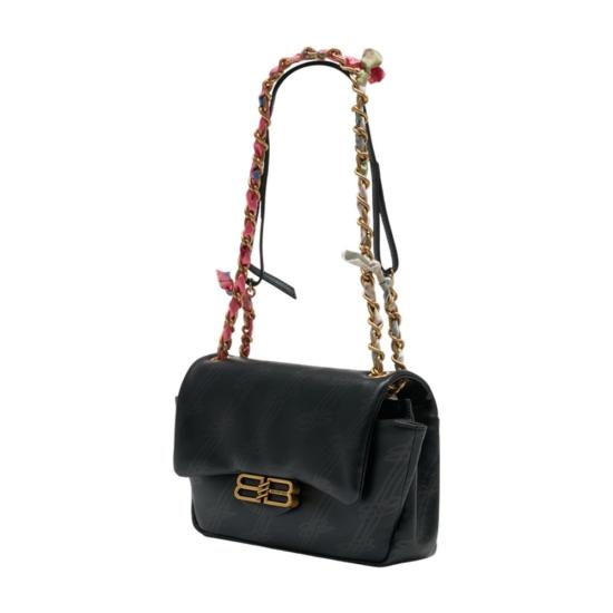 25FW 발렌시아가 달링 체인 백 미니 844494 2AB8W 1000 black - BALENCIAGA