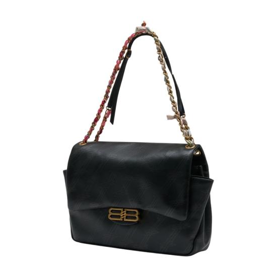 25FW 발렌시아가 달링 체인 백 미디움 852501 2AB8W 1000 black - BALENCIAGA