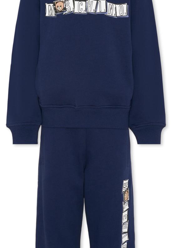 25FW [키즈] 모스키노 오버롤 HUK04B LCA58 40016 BLUE - MOSCHINO