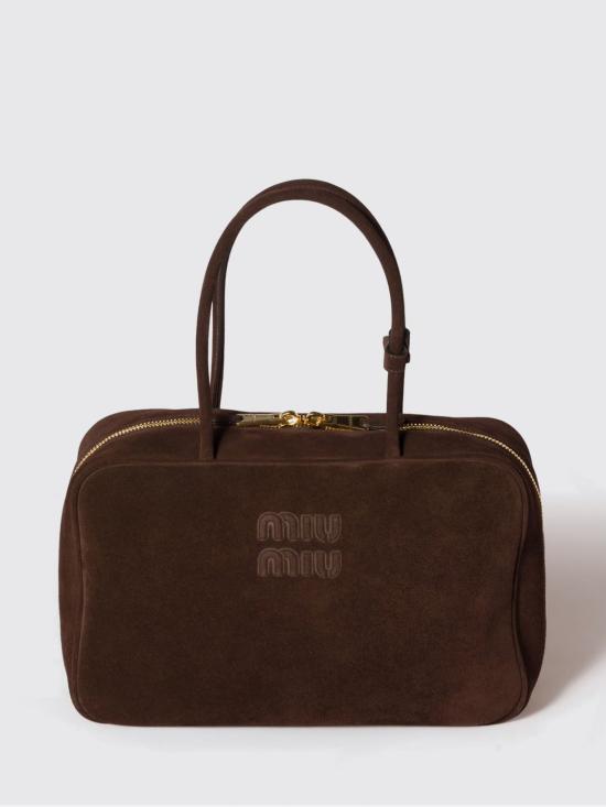 26SS 미우미우 보 스웨이드 백 5BB1172CSS F0003 Brown