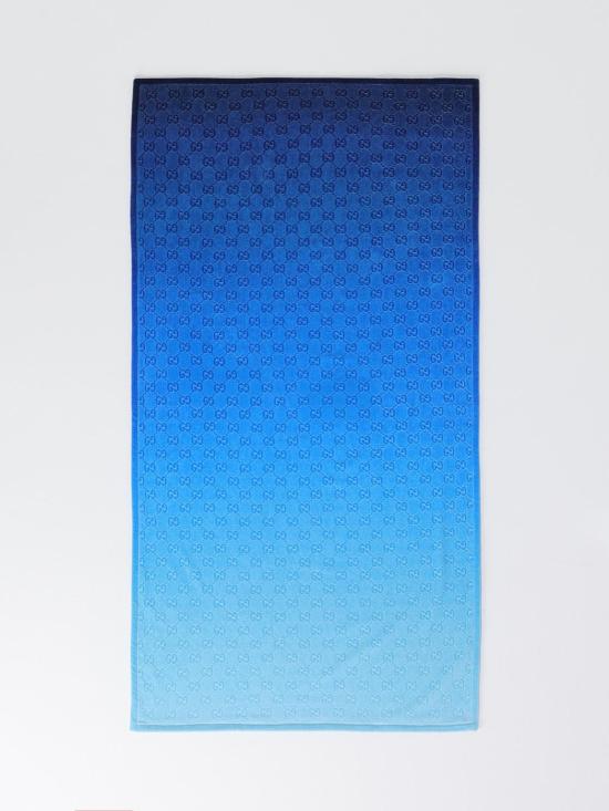 25FW [키즈] 구찌 테리클로즈 비치 타올 8357734G106 4077 Blue - GUCCI