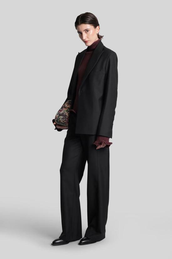 25FW 세퍼 수트 자켓 427058 WFW24LEAHBLA Black - SEFR