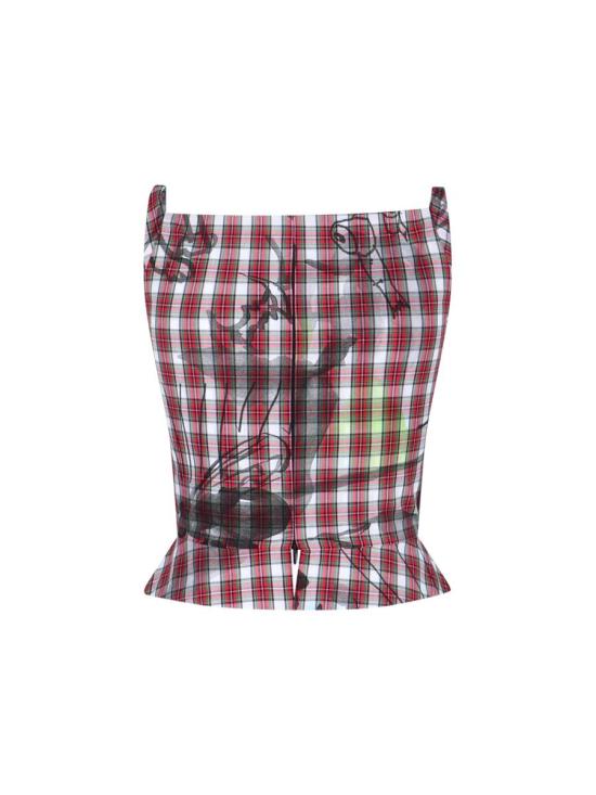 26SS 비비안웨스트우드 민소매 티셔츠 1505000M W01D3O305 RED - VIVIENNE WESTWOOD