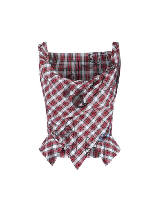 26SS 비비안웨스트우드 민소매 티셔츠 1505000M W01D3O305 RED