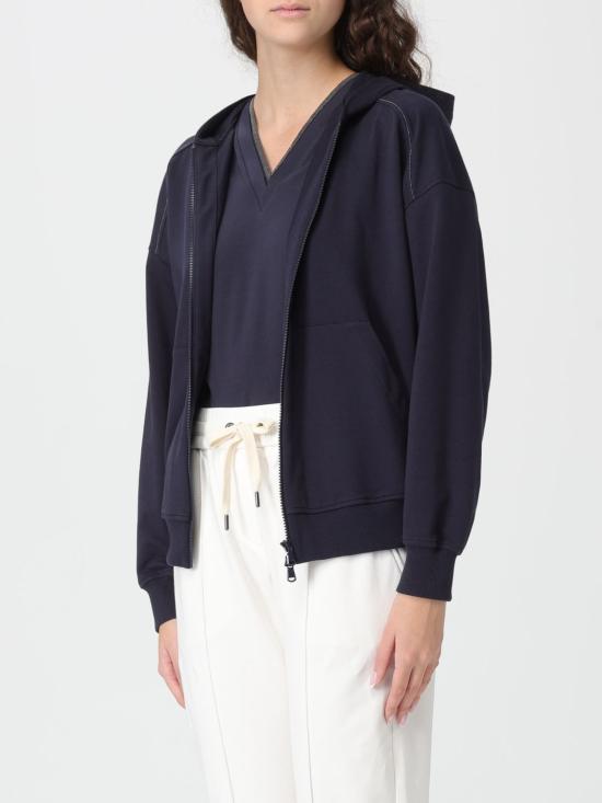 26SS 브루넬로 쿠치넬리 트레이닝 상의 MH827FB706 C4224 Blue - BRUNELLO CUCINELLI