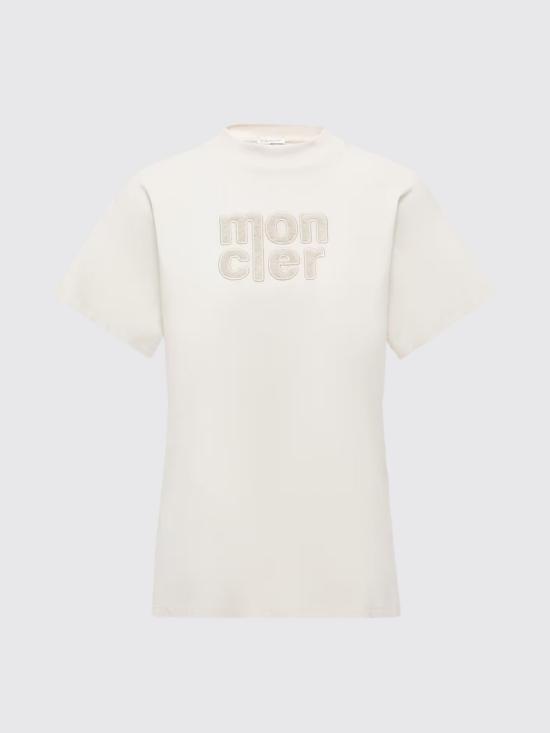 25FW 몽클레어 반팔 티셔츠 K20938C0002889AUO 036 White
