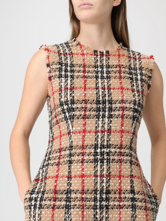 25FW 버버리 체크 부클 미니 드레스 8116014 Sand - BURBERRY