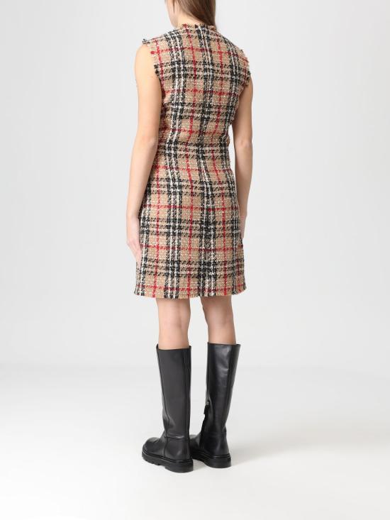 25FW 버버리 체크 부클 미니 드레스 8116014 Sand - BURBERRY