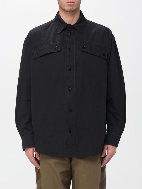 25FW 오프화이트 자켓 OMGE04NF25FAB001 1010 Black