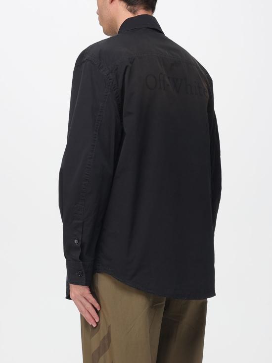 25FW 오프화이트 자켓 OMGE04NF25FAB001 1010 Black - OFF WHITE