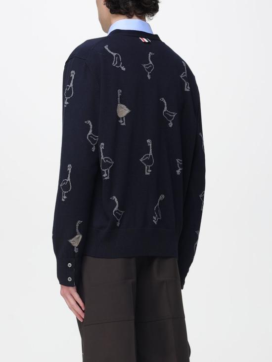 25FW 톰브라운 가디건 MKC599AY1051 415 Blue - THOM BROWNE