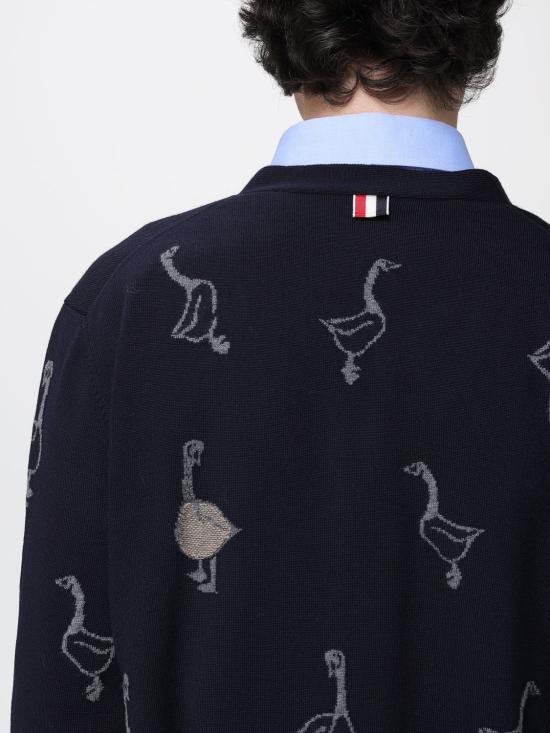 25FW 톰브라운 가디건 MKC599AY1051 415 Blue - THOM BROWNE