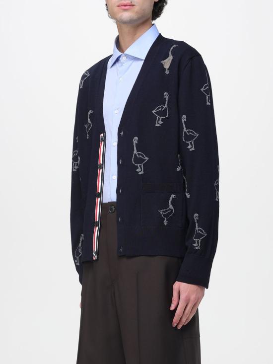 25FW 톰브라운 가디건 MKC599AY1051 415 Blue - THOM BROWNE