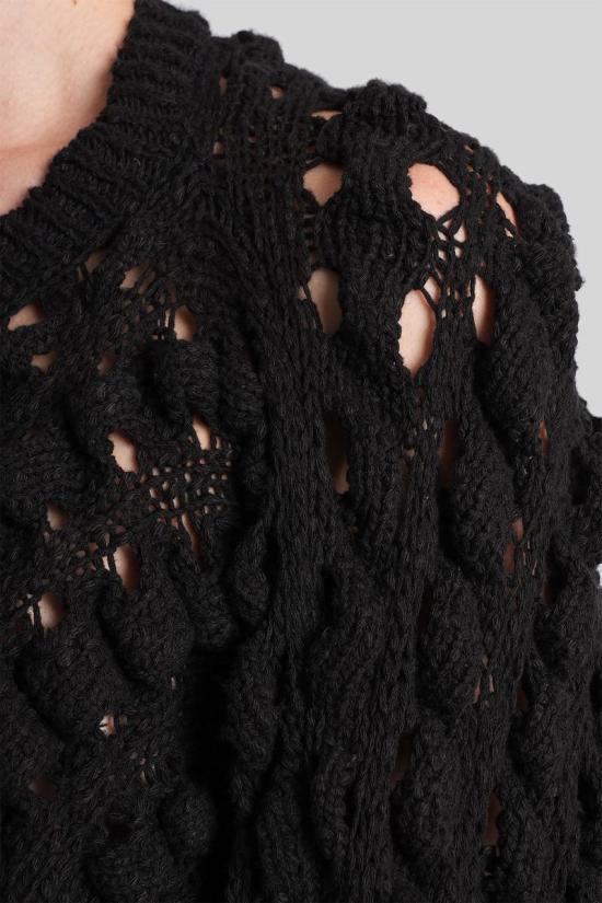 25FW 세퍼 가디건 429276 WFW25LUNABLA Black - SEFR