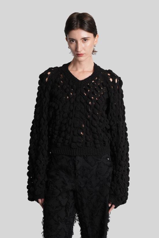 25FW 세퍼 가디건 429276 WFW25LUNABLA Black