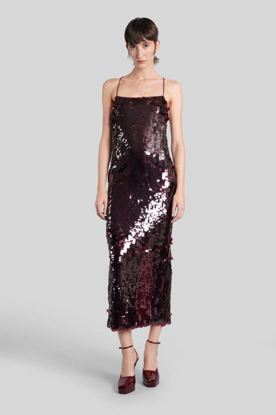 25FW 레트로페테 롱 원피스 431203 FW25 10988 Red