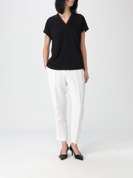 26SS 브루넬로 쿠치넬리 반팔 티셔츠 M0T18BD222 C101 Black - BRUNELLO CUCINELLI