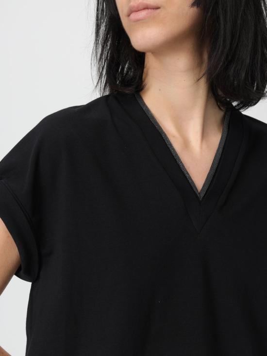 26SS 브루넬로 쿠치넬리 반팔 티셔츠 M0T18BD222 C101 Black - BRUNELLO CUCINELLI