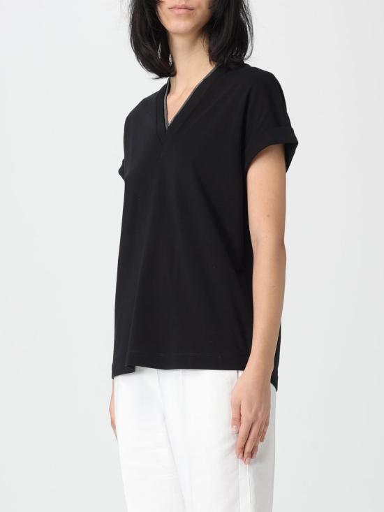 26SS 브루넬로 쿠치넬리 반팔 티셔츠 M0T18BD222 C101 Black - BRUNELLO CUCINELLI