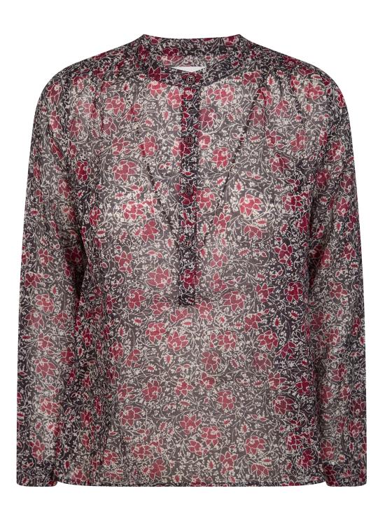 26SS 이자벨마랑에뚜왈 긴팔 티셔츠 HT0029FAD1J14E 86CY ROSSO