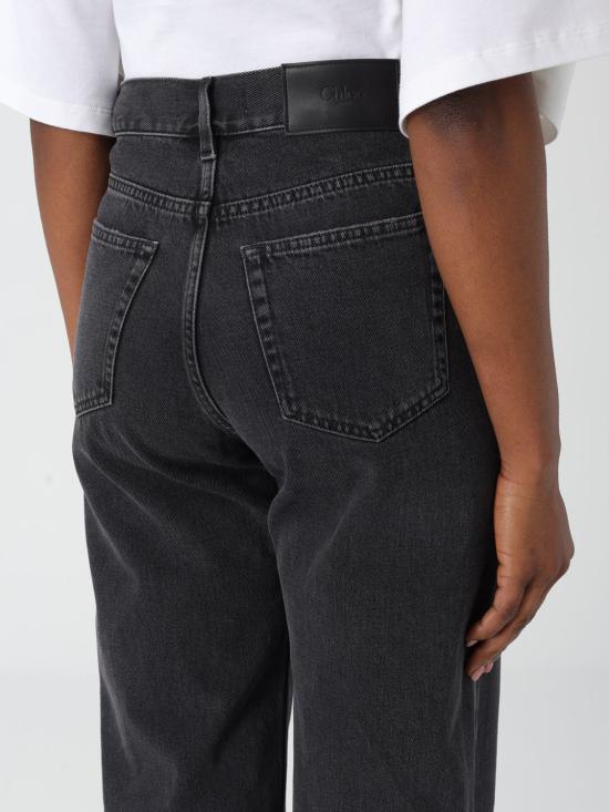 26SS 끌로에 스트레이트 팬츠 CH26SDP43157 004 Black - CHLOE